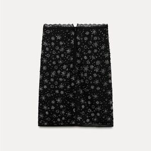 Embellished Black Skirt